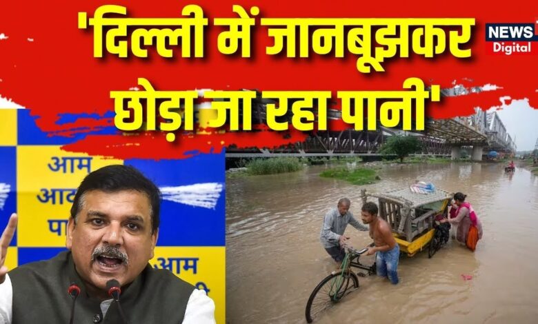 दिल्ली में मूसलाधार बारिश जारी, AAP नेता Sanjay Singh ने BJP सरकार पर साधा निशाना – News18 हिंदी
